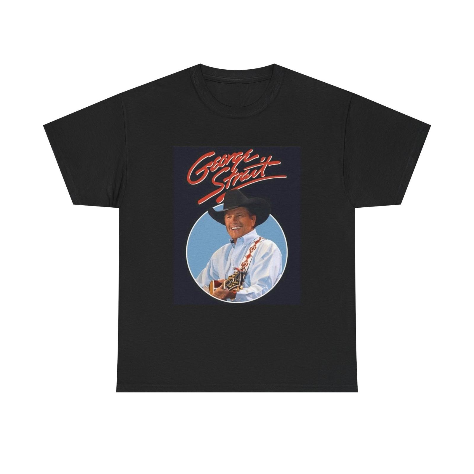 George Strait T shirt Texas Country Poster Retro Tour Unisex Heavy Cotton S
