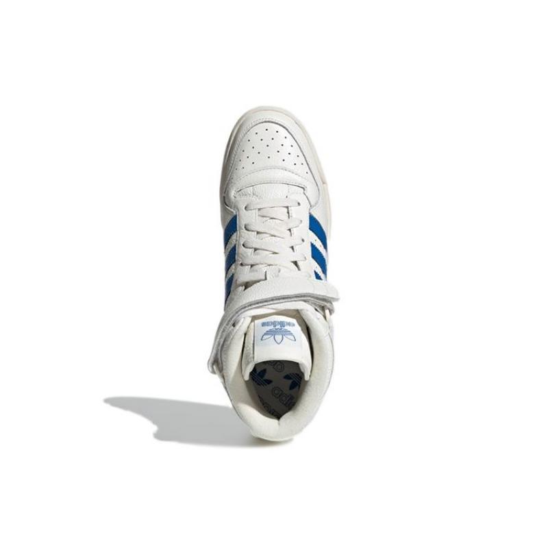 adidas Forum Mid Białe Niebieski Ptak Buty Unisex Cloud-White Złoty Metalik Guma GX1021