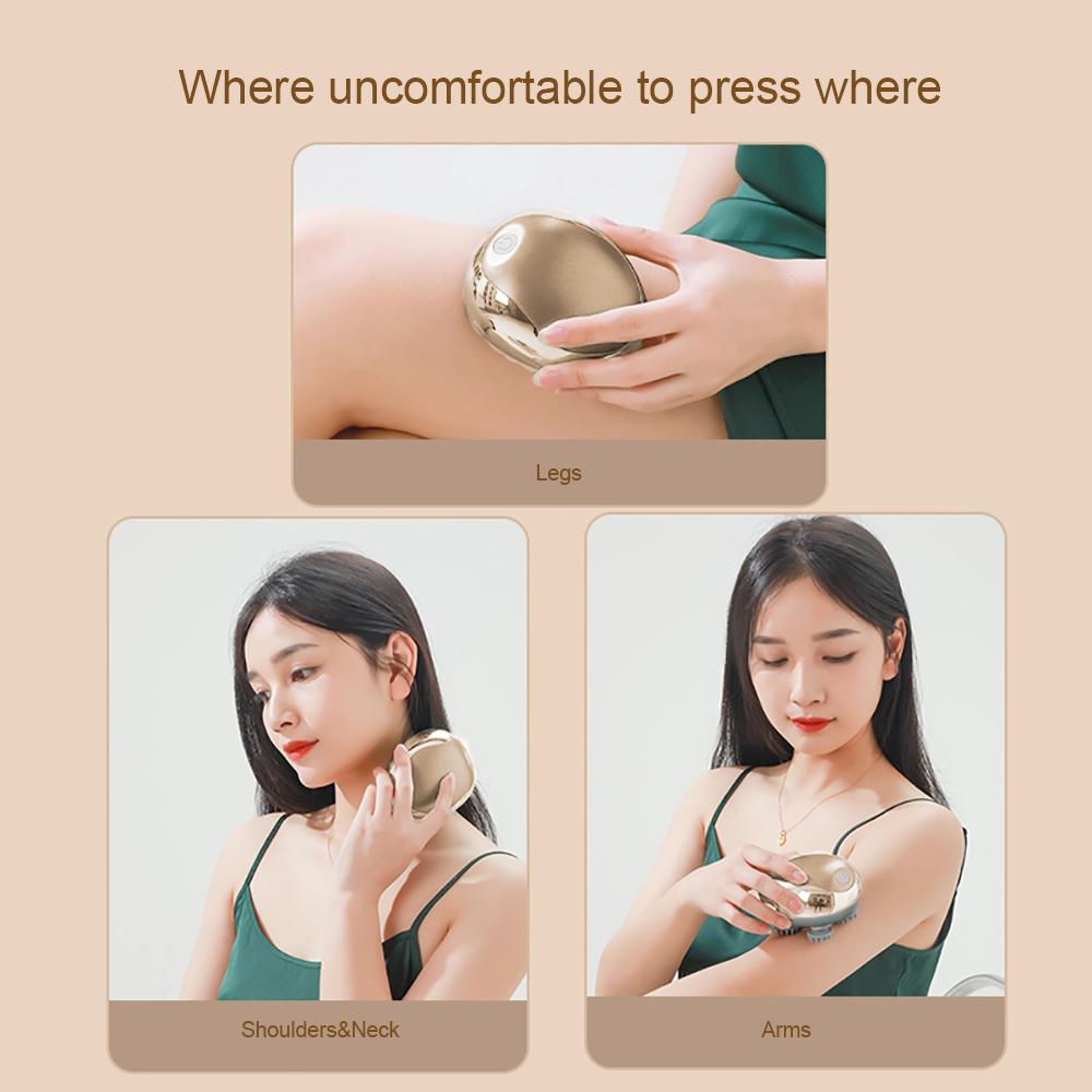 Tiny Massage Head Machine Silicone Scalp Magnetic Suction Charging Silicone Shoulder Multifunctional Kneading Vibration Head Spa