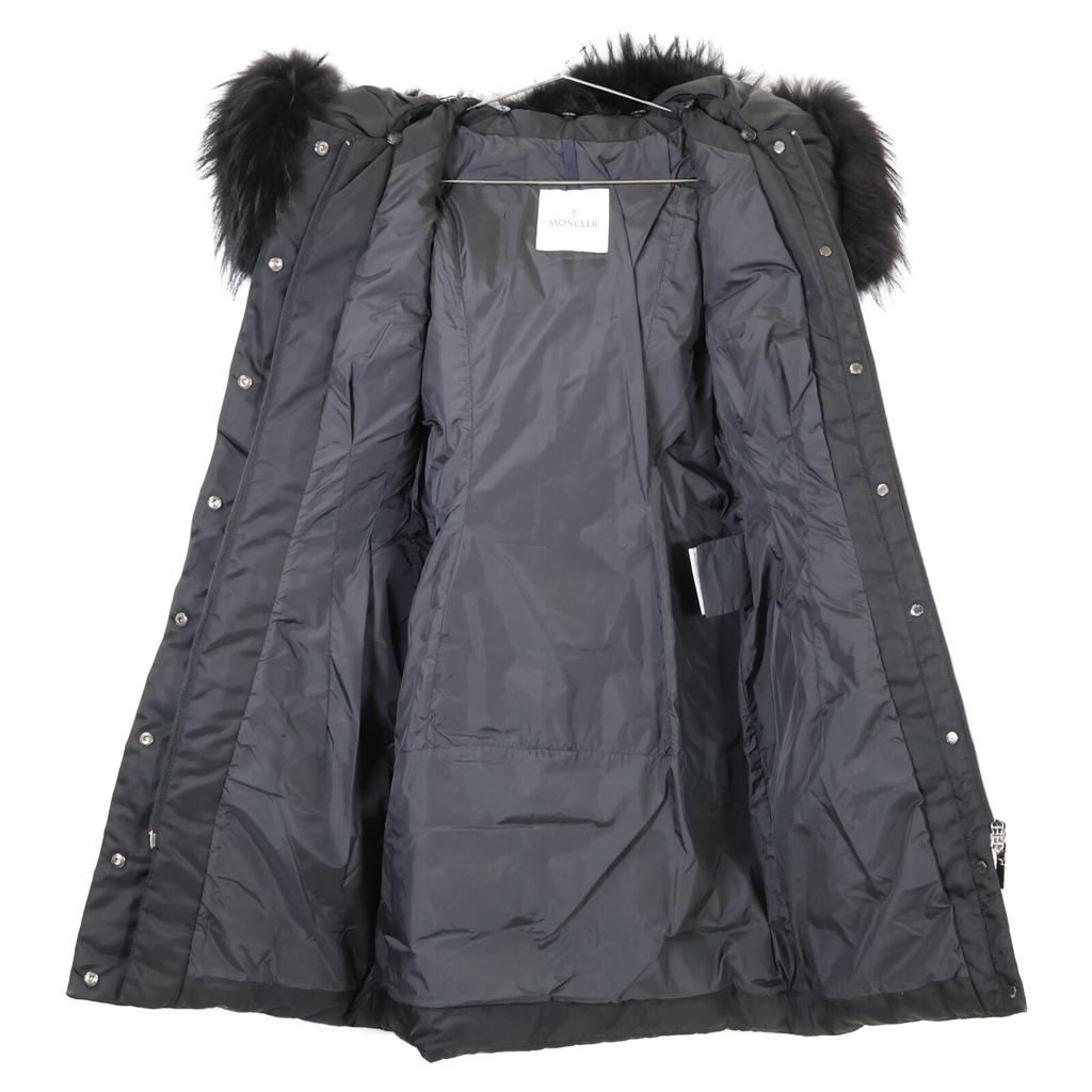 Moncler [Krajowy regularny] NIGER kurtka puchowa z kapturem płaszcz 0 czarnyUżywany