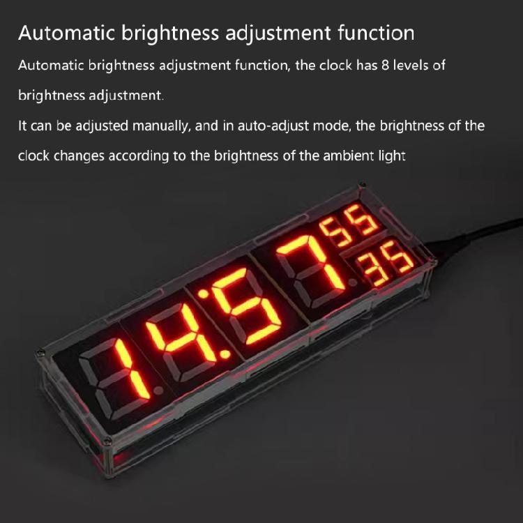 Programmable 8 Digit Digital Clock set with ESP8266 Module Soldering Project set Digital Tube Clock set for Home Office