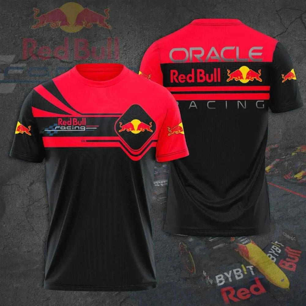 Red Bull T-Skjorter for menn, Luksusmerke, Sports-T-skjorter for menn, Trykte T-skjorter, Sykkel-T-skjorter, Red Bull Sportsklær T-skj