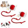 2 Pcs 360 Smart Automatic Rolling Pet Ball, Rechargeable Irregular Movement for Cats & Dogs, Red