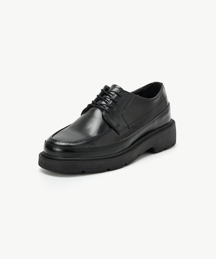 Stco U-Tip Comfort Derby Shoes_Black_Sfwxz32Tsb