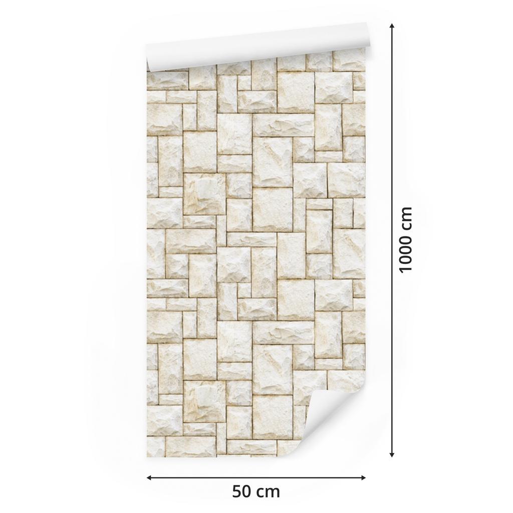 Brick and Stone Wallpaper for Living Room and Bedroom 50x1000