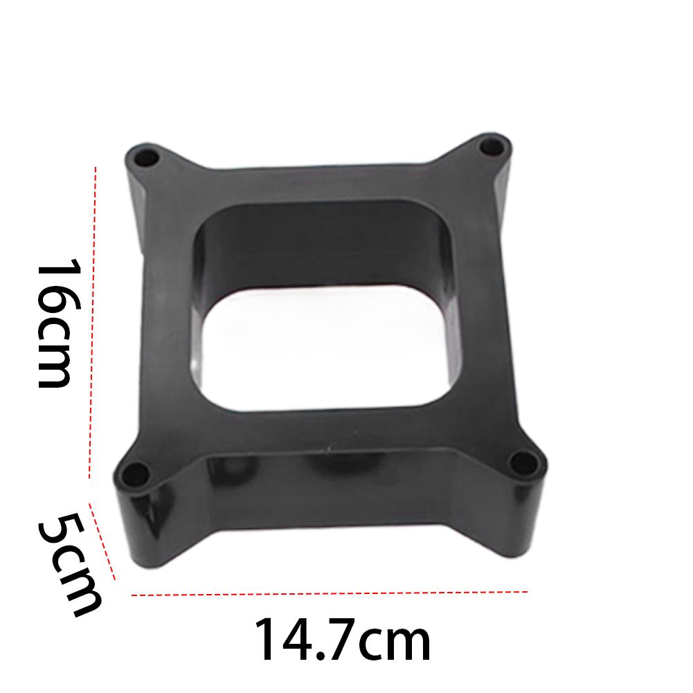 Open Phenolic Carburetor Spacer with Gasket Screws Kit Square Open Center Carb Spacer for Holley for Chevy 4BBL SBC BBC Carb