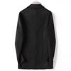 Herren Freizeitanzug Herbst und Winter Rein Handgefertigt Doppelseitig Einreihig Jugend Uni Business Wollanzug Jacke