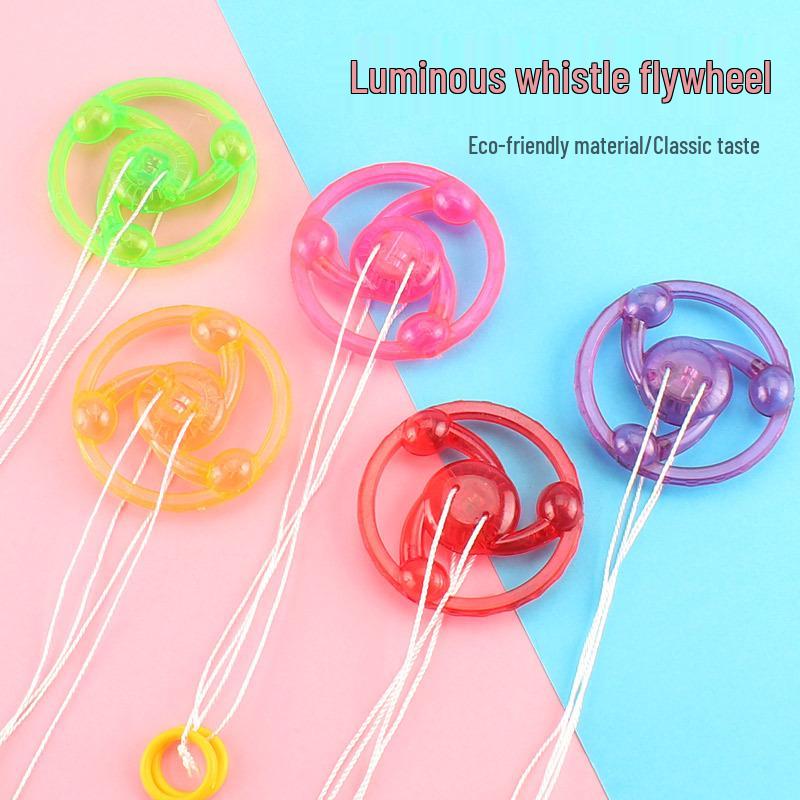 Pull-String Flashing Flywheel: Nostalgic Luminous Spinning Top Toy Luminous Toy