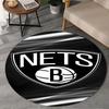 1PC Brook-lyn Nets Art Round Rug, Non-slip Chair Mat, Home Decor, Circle Carpet Perfect for Office, Bedroom, Living Room,Christmas gift