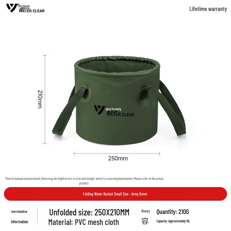 Series Clear Portable Folding Camping Bucket