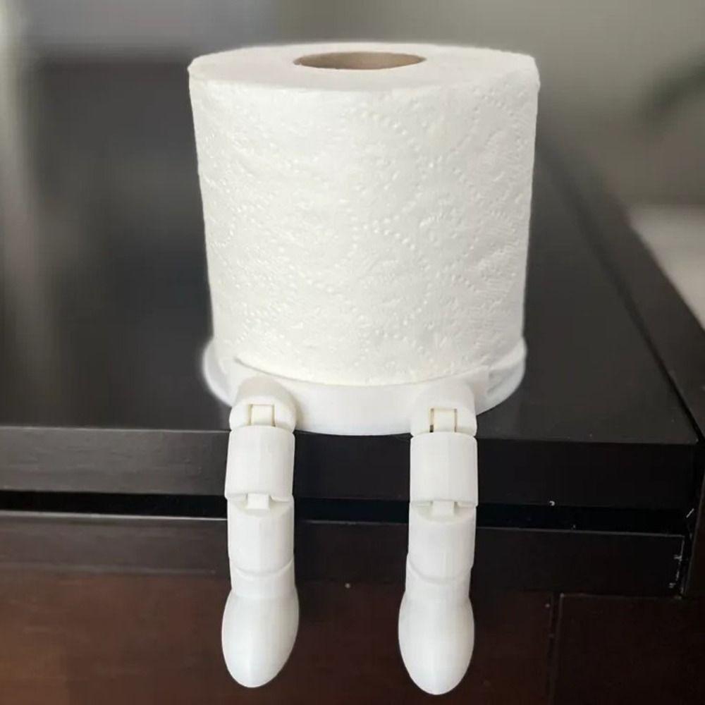 Novelty Toilet Paper Holder Fun Addition Bathroom Decor Accessories