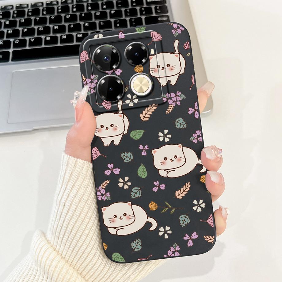 For Infinix Note 40 Pro Plus Coques Cover Luxury Liquid Silicone Soft Phone Case For Infinix Note 40 Pro 4G 5G Capa Women Style