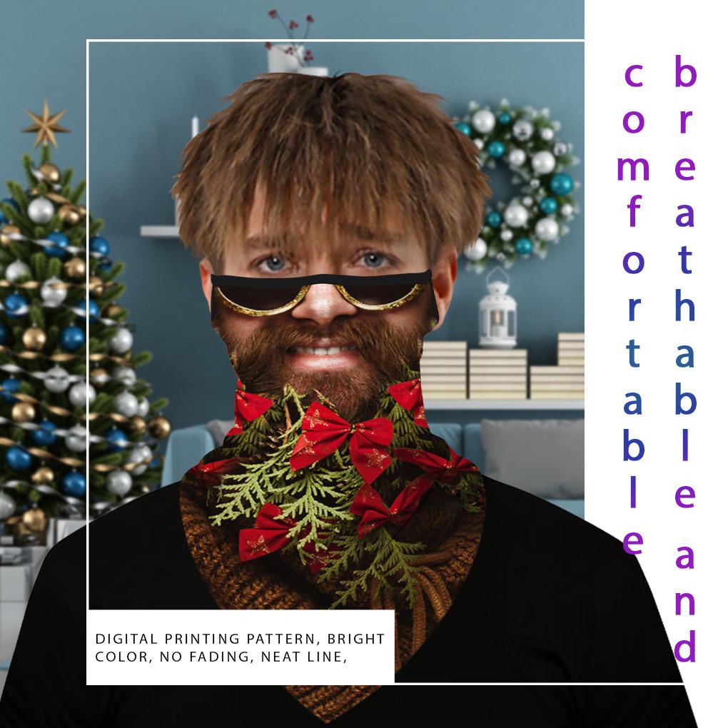 Weihnachten Halbgesichtsmaske Unisex Sturmhaube Bandana Nackenwärmer Schlauchschal Kopfbedeckung