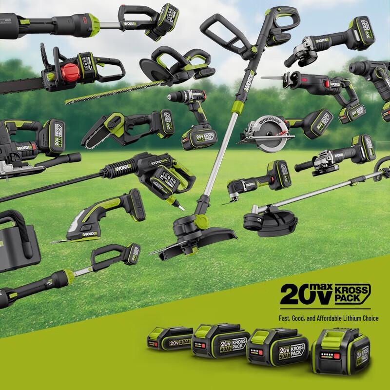 Worx 20V Brushless Cordless Lawn Mower CN plug (adapter included)