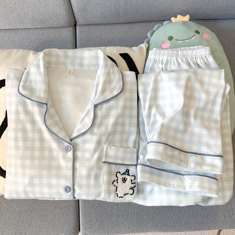 Dámské sametové pyžamo Hello Kitty - Korálový fleece, Hřejivé, S dlouhým rukávem, pro Podzim/Zimu na Doma.