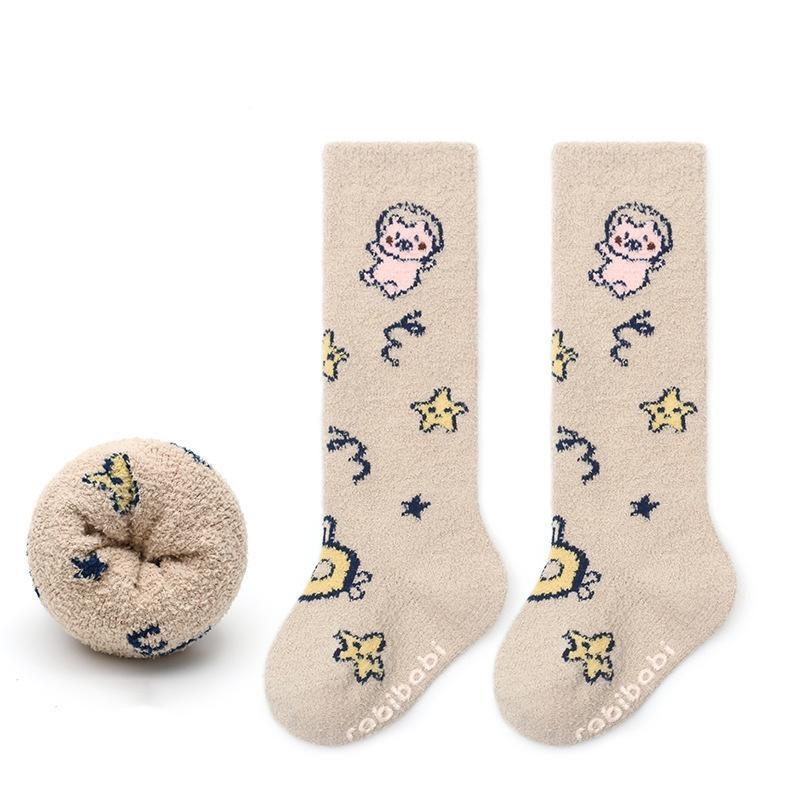 Thicken Baby Kids Thermal Socks Children Autumn Winter Long Socks Warm Toddler Boys Girls Home and School Floor 0-3years Socks