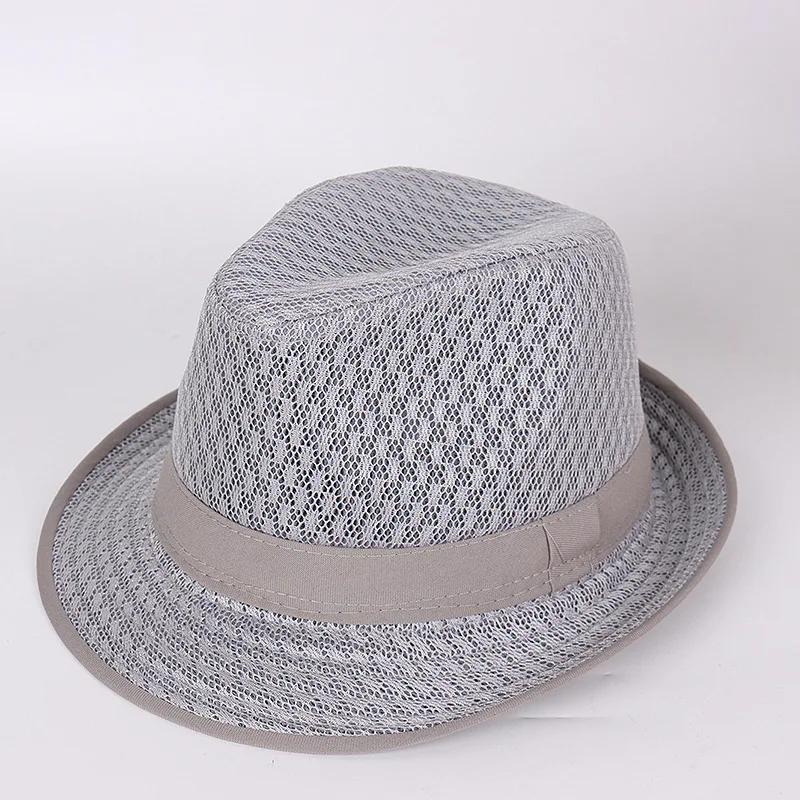 Men's & Women's Straw Breathable Jazz Hat Mesh Summer Sun Hat