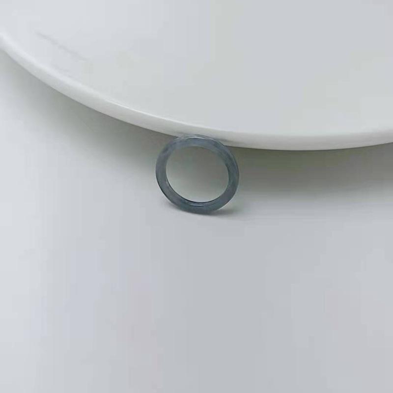 Sada prstenů z pryskyřice a acetátu v mixu barev, kulatý a čtvercový, pro ženy