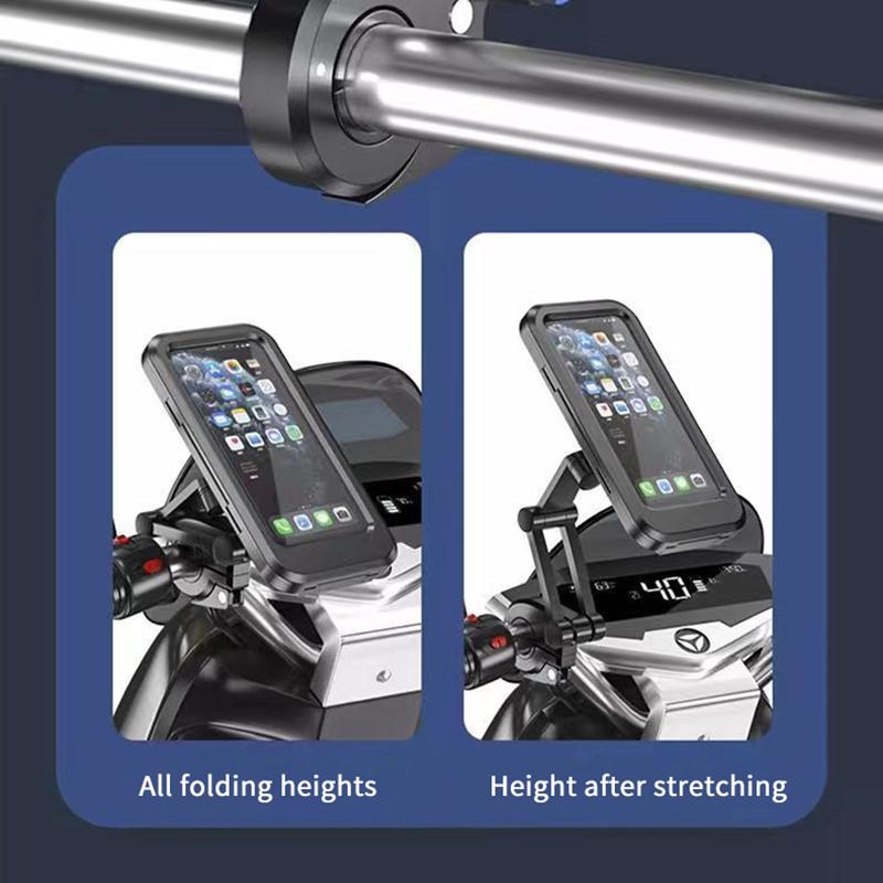 Waterproof Motorcycle Bike Mobile Phone Holder Support Universal Bicycle 360° Swivel Adjustable Gps Motorcycle Cellphone Holder