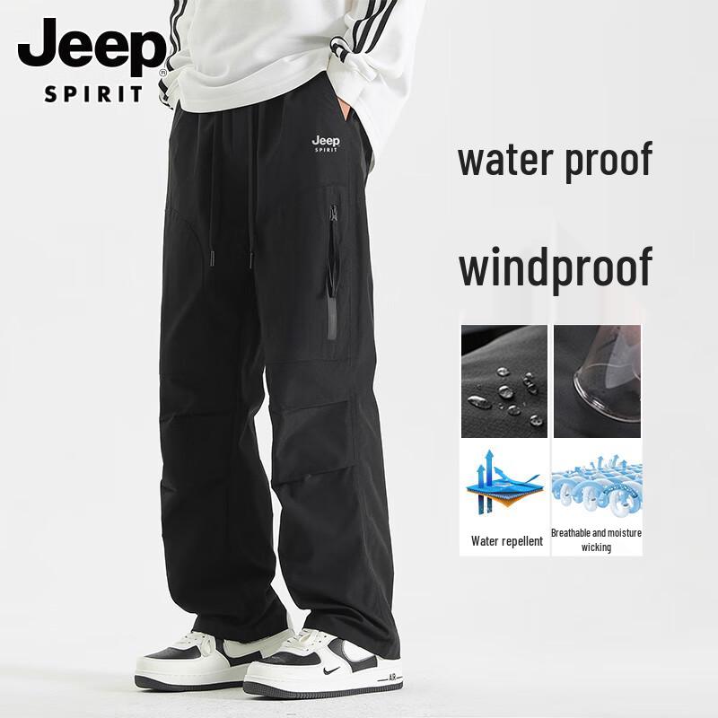

JEEP SPIRIT Men s 2025 Waterproof Loose Fit Cargo Pants XL