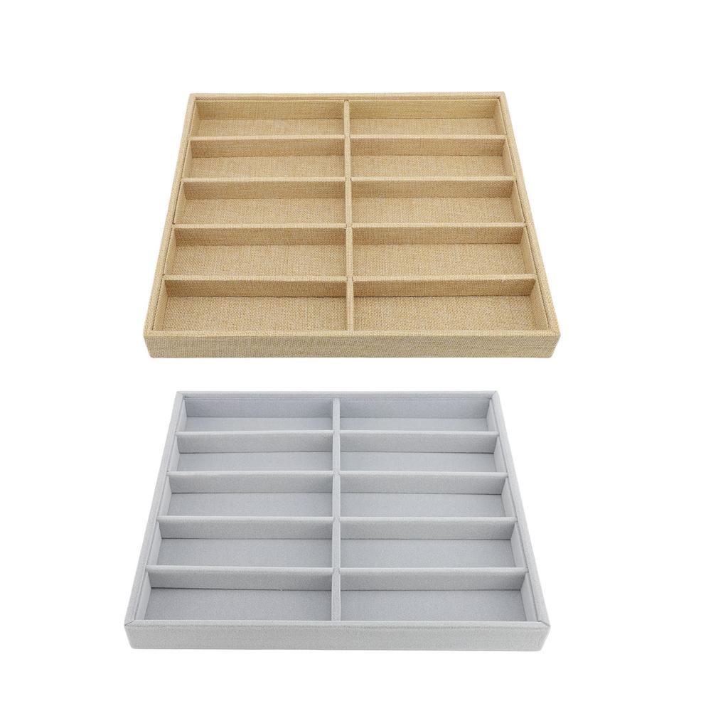 10 Grid Sonnenbrille Display Box Sonnenbrille Lagerung Organizer Fach Brillen Halter Tablett für Sonnenbrille