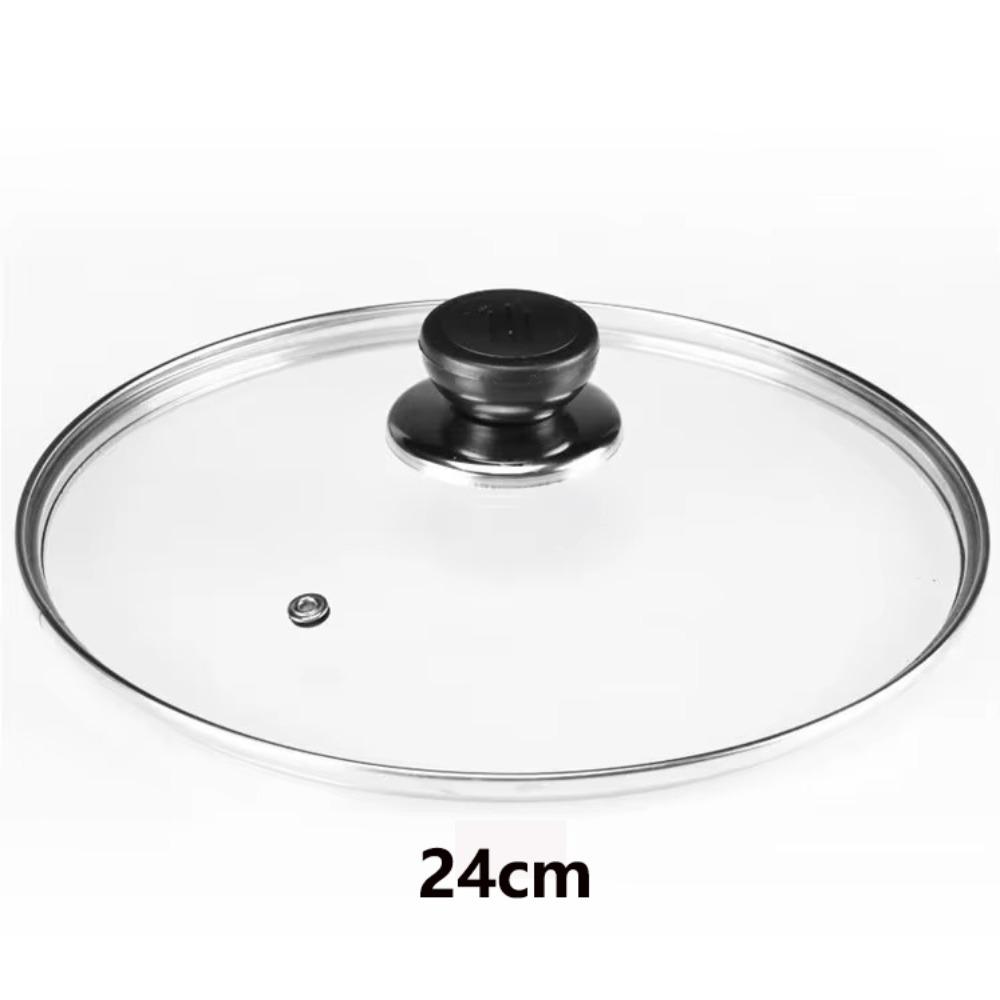 Universal Pot Cover Tempered Glass Pot Lid Durable Wok Pan Lid  Kitchen Accessories