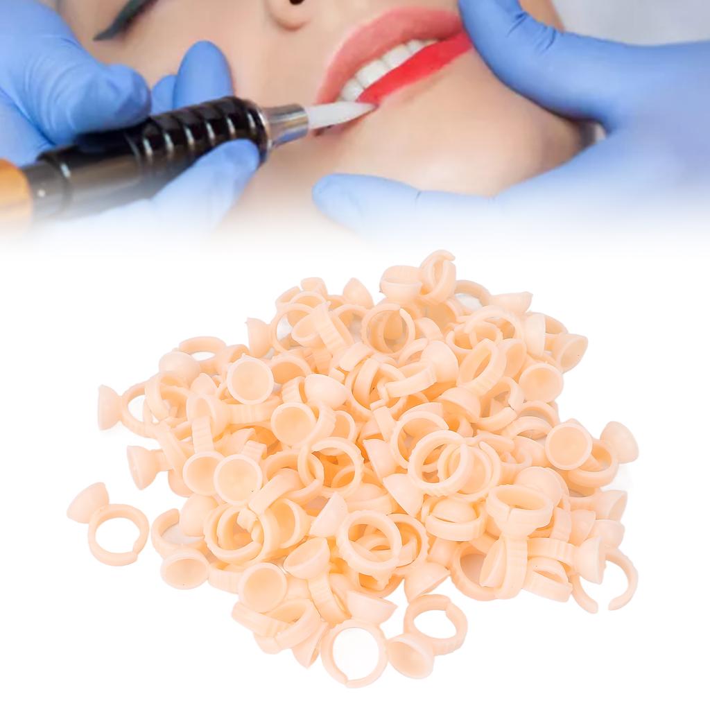 100pcs Silicone Tattoo Pigment Ring Cup Disposable Tattoo Ink Cup Tattoo Accessories