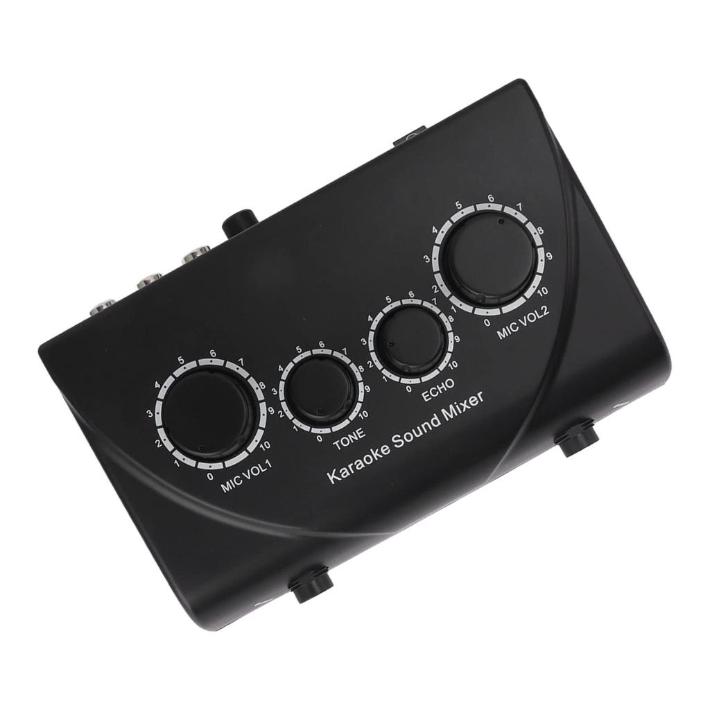 Portable Karaoke Sound AC Speech and ABS 4 Rotary Ideal for Businesses Mixer, 100-240V, Entertainment, Plastic, Dials,