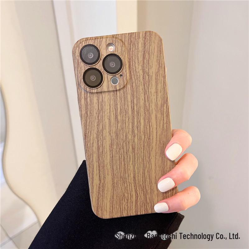 

Чехол для iPhone 15 Pro Max из орехового дерева с жесткой оболочкой и защитой линз iPhone 15 Pro