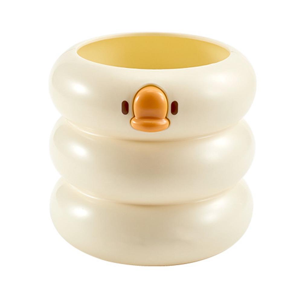 Cute Desktop Pencil Holder Cartoon Duck Desk Pen Holder Office Supplies Pencil Cup Pot Student Use