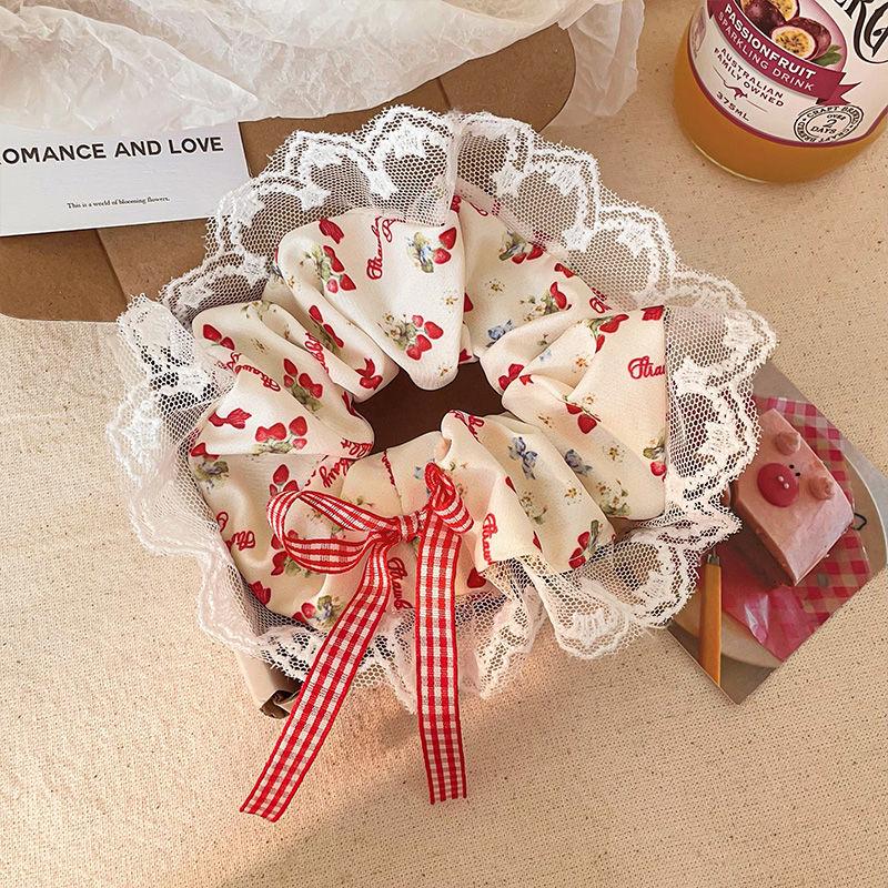 Women's Fresh Intestine Hair Tie: Gentle, Versatile, Sweet & Cute for Damage-free, Stylish Buns this Summer