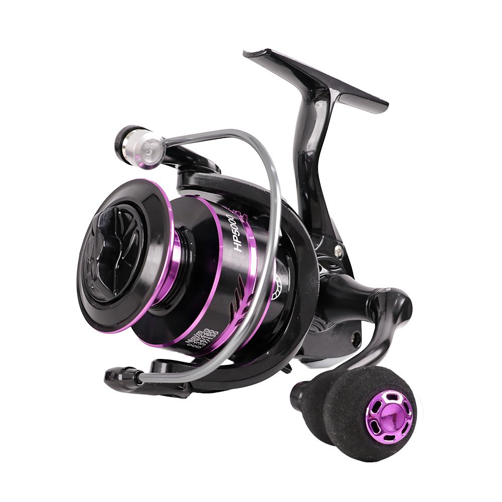 Kaliou Fishing Reel HP Series HP1000- 7000 Size Metal Spool Grip Spinning Reel High Speed Ratio Distant Wheel Sea Fishing 1000 Series