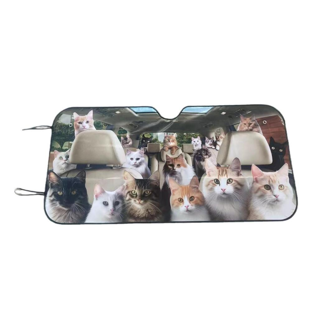 Aluminum Film Windshield Sunshade with Digital Print