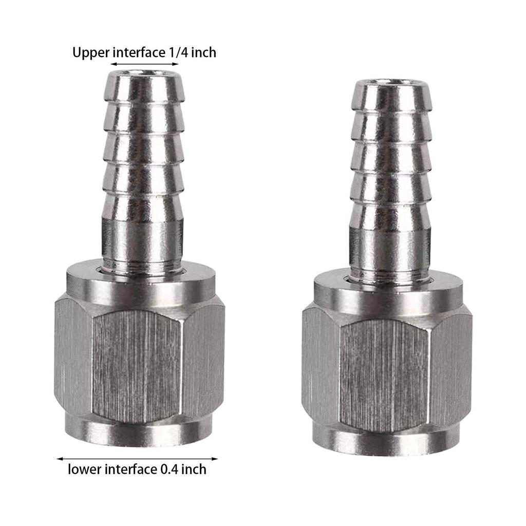 Hose Barb Fitting Easy Installation Stainless Steel Coupler for Fuel 1 4