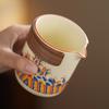 Chinese Ru Kiln Kung Fu Teaset Portable Travel Outdoor Household Ceramic Teapot Tea Canister Tea Cup Tea Sets Leather Bag New