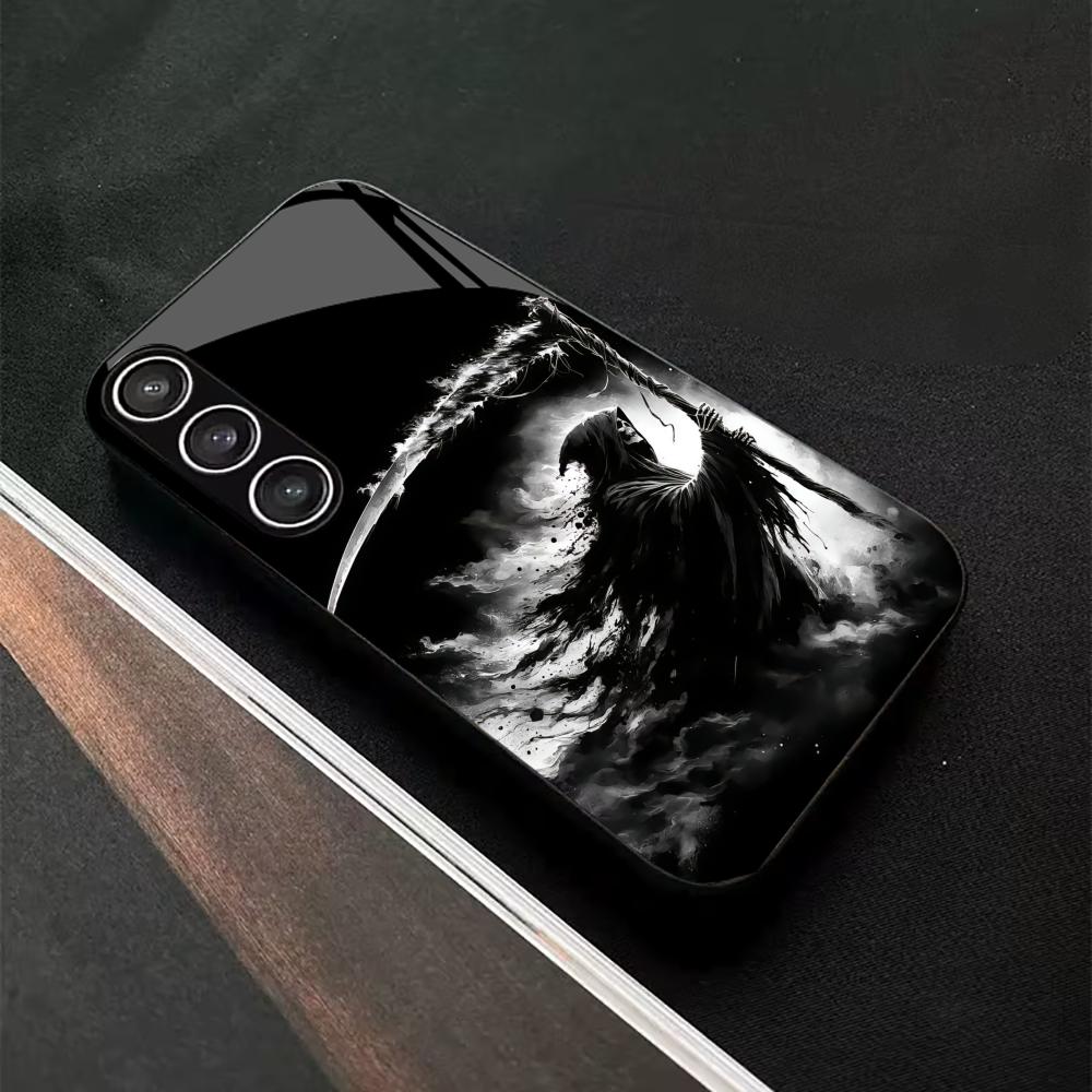 Game Anime Death Deity Exquisite PhoneCase Glass PhoneCase for Samsung Galaxy S26 S25 S24 S23 S22 FE Ultra Plus Dropresistant