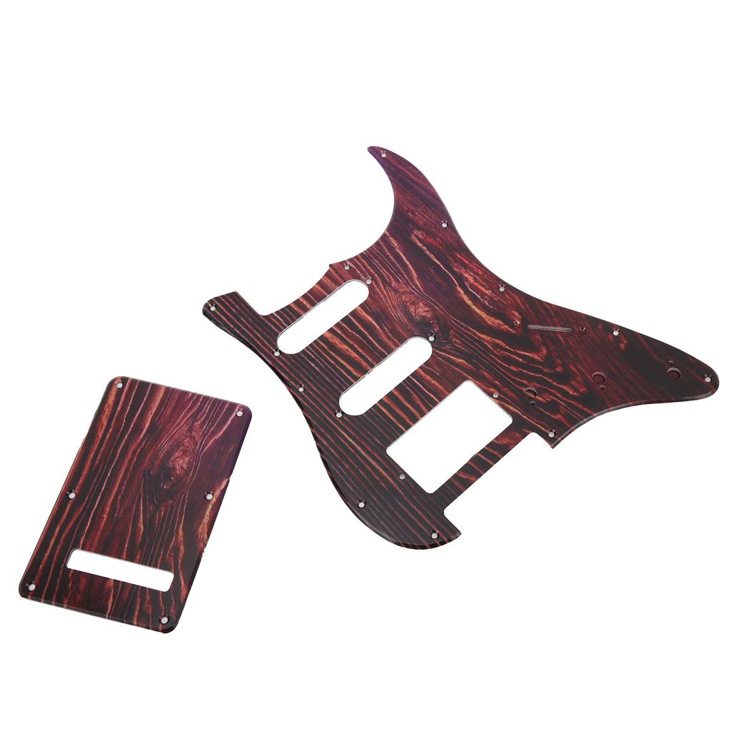 Guitar Pickguard Set 8 Hole Protective Backplate Kit Replacement Music Accessories for Strat
