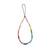 Color Rice Beads Acrylic Pearls Fashion Anti-lost Hand Pendant Short Mobile Phone Chain