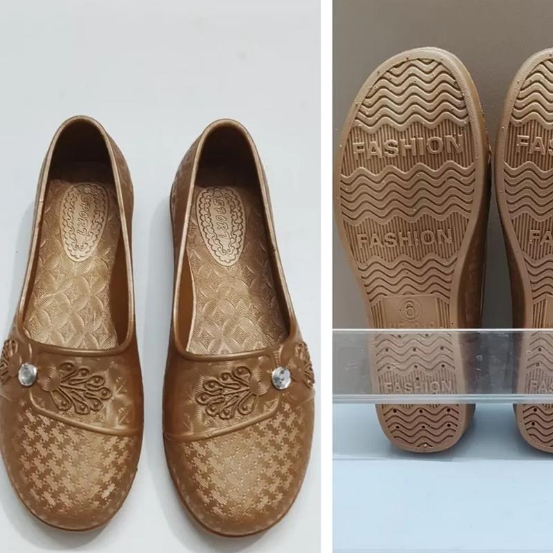 

WTEMPO Размер 37-42 Женская однотонная повседневная универсальная обувь большого размера из ПВХ, водонепроницаемая, нескользящая, на толстом каблуке, рабочая обувь 42