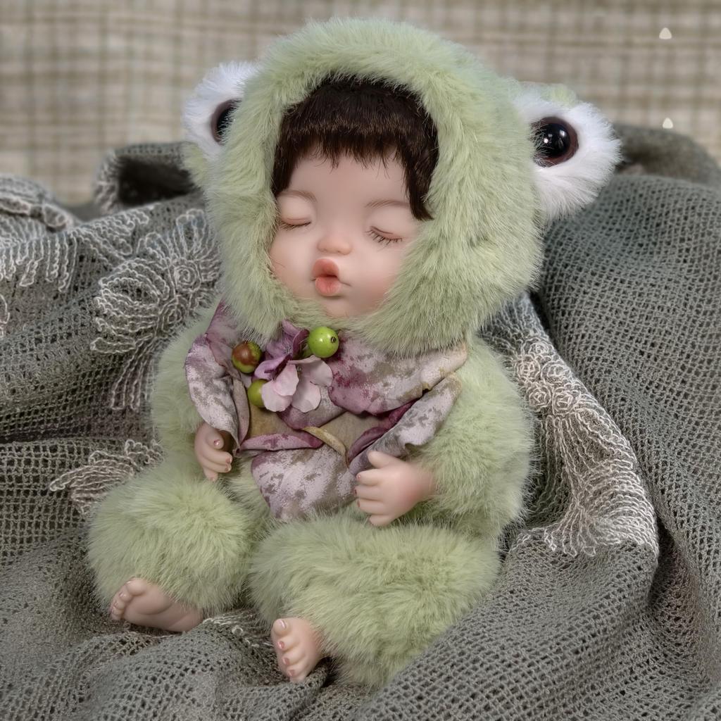 Cloveray Mini Animal Doll Set of 4 and Fox Fixed Style with Designer Outfits Cute Collection Perfect for Seasonal and Home Decor Rabbit, Sheep,