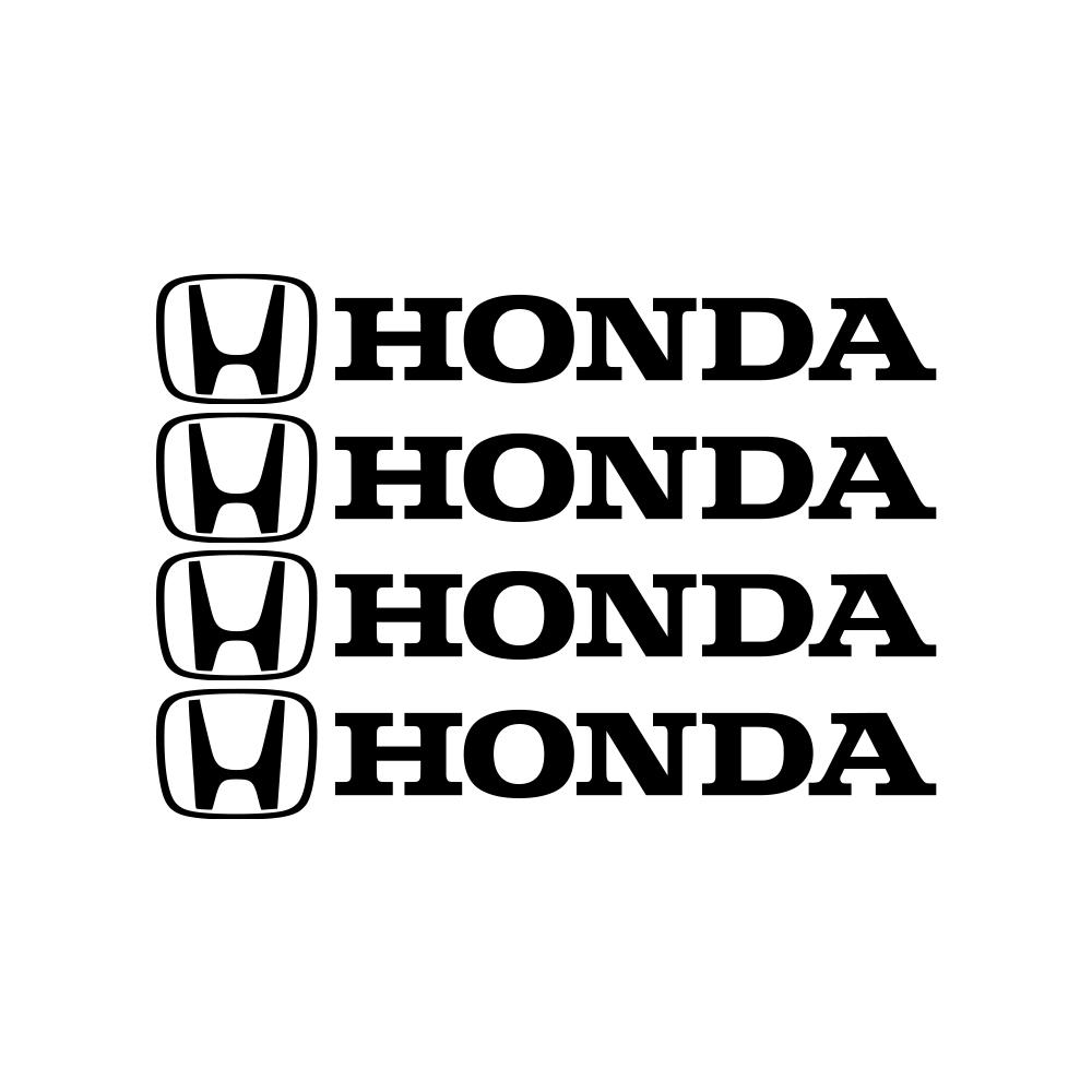 4pcs Car Emblem Wiper Stickers Wheel Window Handle Badge Decal For Honda Odyssey Mugen Fit CITY Civic Accord Jazz Accessories TT5