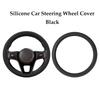 Soft Silicone Steering Wheel Cover Wear-resistant Tire Pattern Car Accessories Auto Protective Decoration Steering Wheel Cover