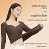 Herbal Style Seamless Hyaluronic Acid Inner Wear: Women's Invisible Skin-Beautifying Base Layer with Chest Pad - Warm Underwear for Autumn and Winter.