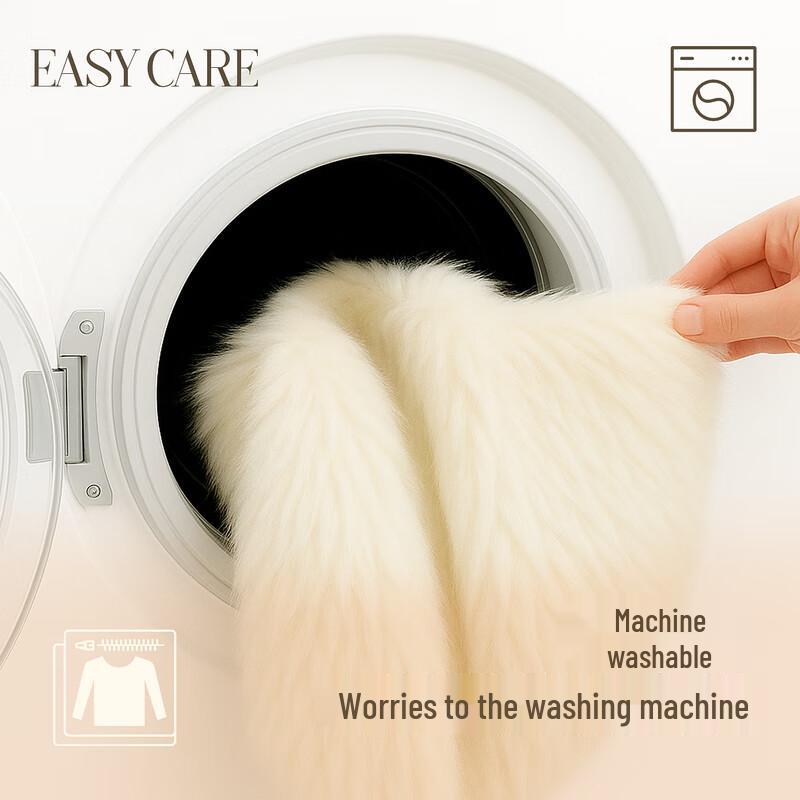 Sancai 2025 Winter Faux Fur Tie-Waist Coat