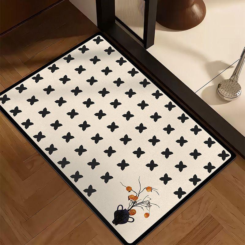 Medieval Style Diatom Mud Floor Mat, Advanced Sense Toilet Non-Slip Floor Mat, Bathroom Absorbent Floor Mat, Toilet Quick-Drying Floor Mat