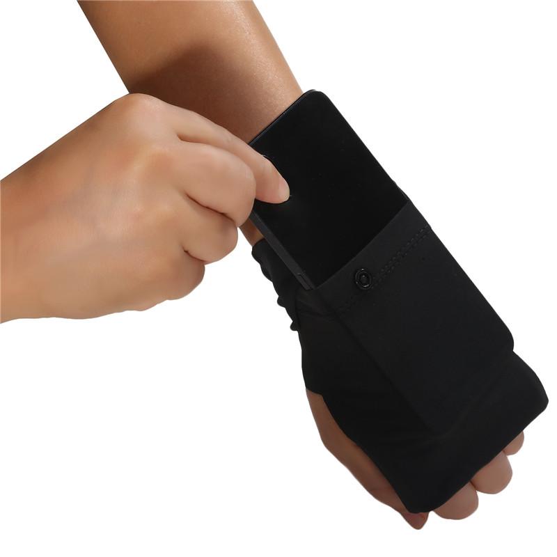 Left/Right Handed Sports Wrist Pouch Mobile Phone Bag Multifunctional Outdoor Running Arm Palm Bag