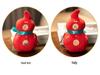 Auspicious Ruyi Gourd Plush Keychain - Cute DIY Schoolbag Ornament
