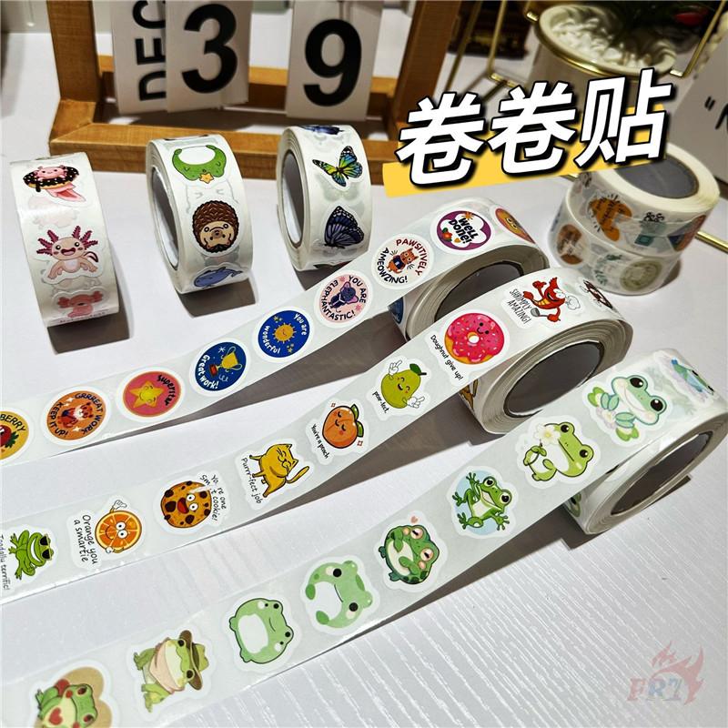 500Pcs/Roll Well Done Teacher Encouragement Kids Rewards Stickers - DIY Scrapbooks Album Decor Sealing Label Decals
