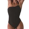Women’s Fashion One-Piece Swimsuit with Metal Buckle, One-Shoulder Monokini Bathing Suit Slimming Tummy Control Bikini Swimwear