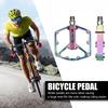 WEST BIKING Aluminum Alloy Footboard Hollow Anti-skid Bearing Mountain Bike MTB Foot Pedals Smooth Bearing Bike Part Accessories